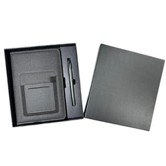 LIBRETA TEXTURIZADA + LAPICERO METAL